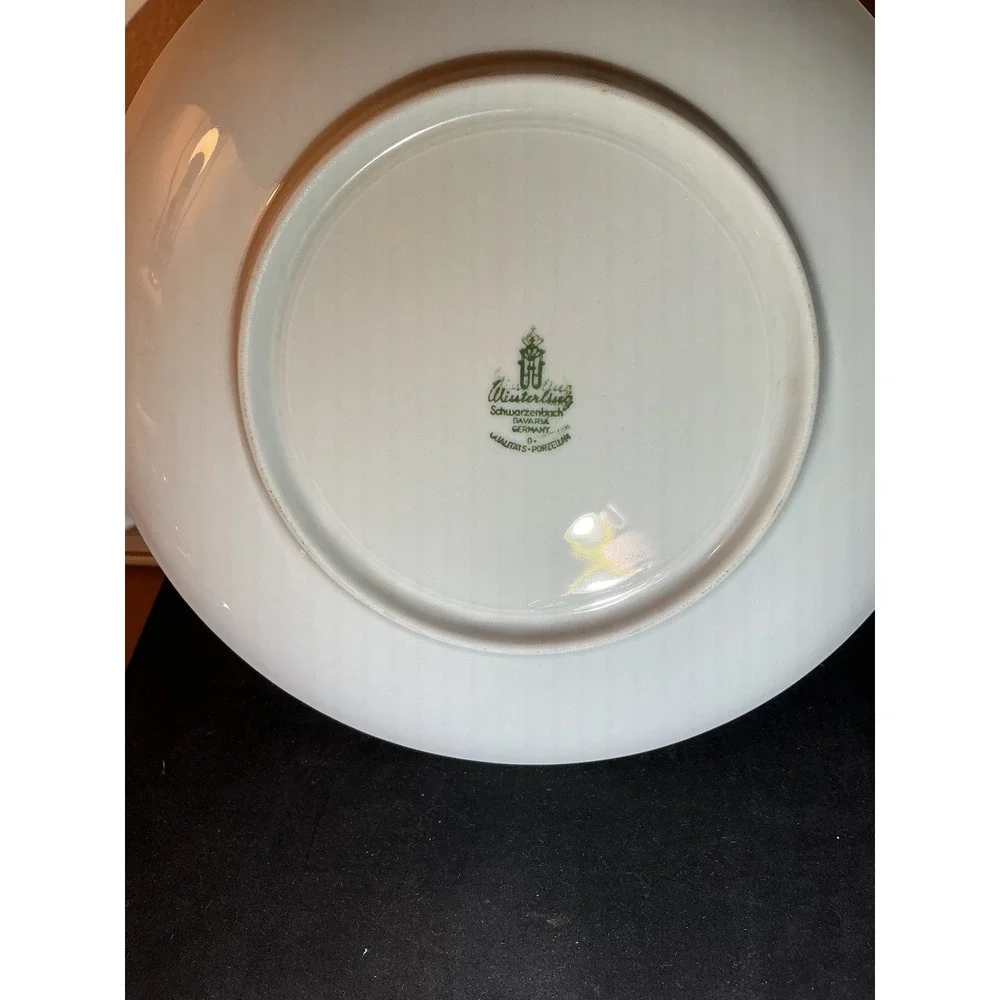 Winterling Schwarzenbach Bavaria Gruss aus Oberbayern Souvenir Plate Gold Rim 7